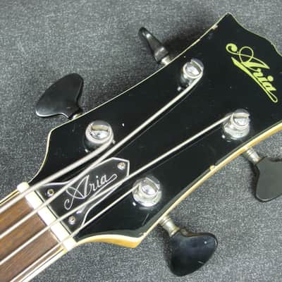 Vintage Aria Made in Japan Model 1410 Hollow Body Electric Bass Guitar image 11