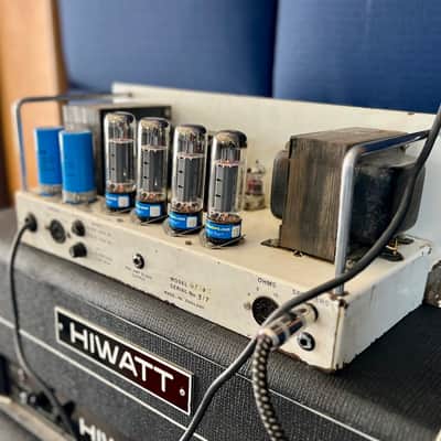 Matamp GT-100 c 1970 - Original vintage UK White face steel panel 100 watt orange green image 6
