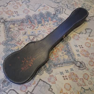 Vintage Black Chipboard Electric or Bass Guitar Case - 1960s? 1970s? image 1