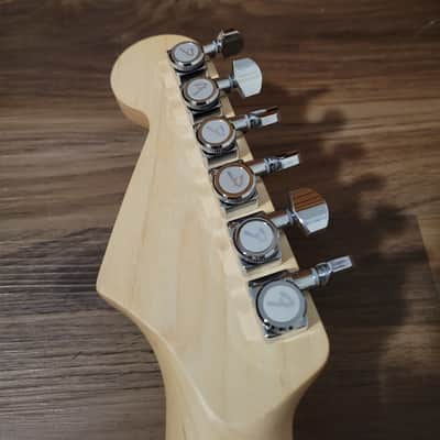 USA MADE Custom Fender Lic. Stratocaster Satin Fiesta Red w/Indian Rosewood, Fender Tex-Mex Pickups image 13