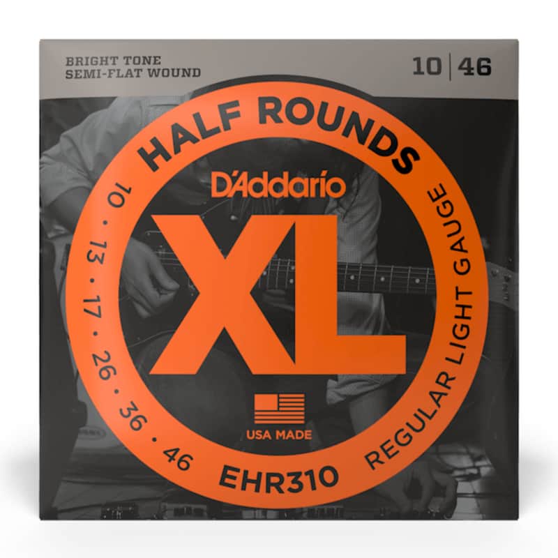 D'Addario EHR310 Half Round Electric Guitar Strings, Regular Light Gauge image 1