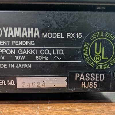 Yamaha RX15 Digital Rhythm Programmer 1980s - Black image 4