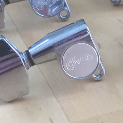 6 Genuine “Martin” Logo Acoustic Guitar Bolt On Chrome Tuners D35 HD28 Low Tab image 7