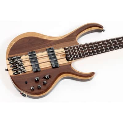 Ibanez BTB745 5-String Electric Bass Guitar Regular Low Gloss Natural image 3