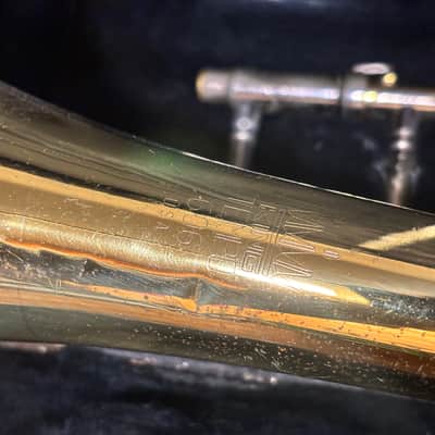 King 606 Student Model Tenor Trombone 2010s - Clear-Lacquered Brass image 2