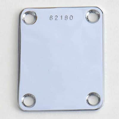 Neck Plate Serial Number stamped for Strat Tele P-J-Bass Chrome image 5