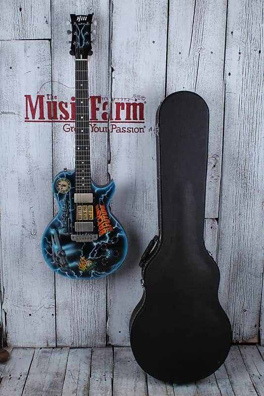 Hill Back to The Future CLEVELAND USA Made Custom Electric LP Guitar w Case BTTF image 1