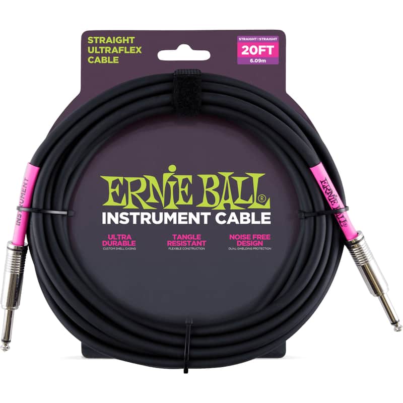Ernie Ball P06048 Ultraflex Straight 10' Straight to Straight TS Instrument Cable image 1