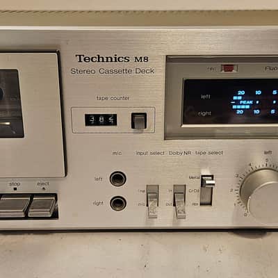 Technics RS-M8 Cassette Tape Deck w Front Microphone Inputs - Tested image 2