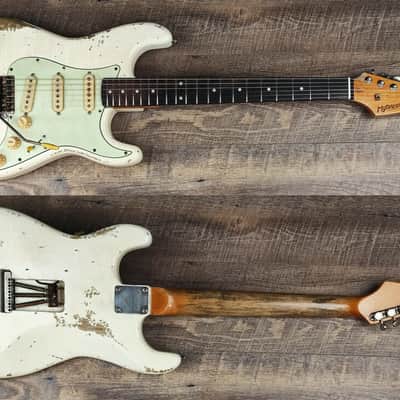 MyDream Partcaster Custom Built - Heavy Relic Aged White Hepcat Serie L image 1