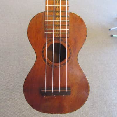 Unlabeled Koa Soprano Ukulele c.1920's/30's image 12