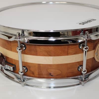 Holloman Custom Drums 5x13" Cherry/Maple snare drum - Hand rubbed urethane image 5