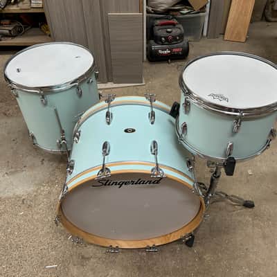 Slingerland Gene kupra deluxe ensemble 1956/59 - Sea foam lacqued image 4