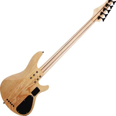 Schecter Reaper-5 Lefty Electric Bass Natural Satin image 2