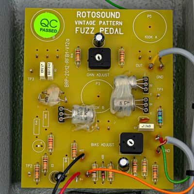2013 Rotosound Fuzz Reissue Effect Pedal with Original Box & Paperwork image 8