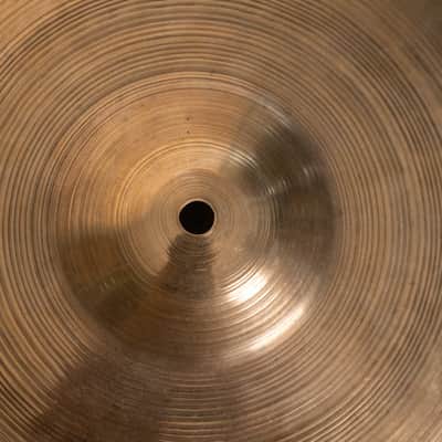 Vintage Zildjian 15" Transition Stamp Sizzle Hi Hat Cymbals 900g 1077g image 8