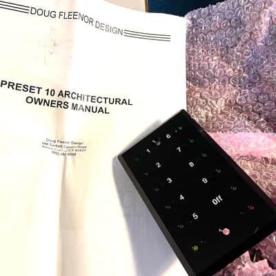 Doug Fleenor Design Preset 10 Architectural Console PRE10-A 512ch 10 Zone Wall Controller 2020 Black image 2