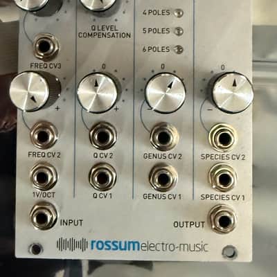Rossum Electro-Music Evolution Variable Character Ladder Filter Eurorack Module 2016 - 2021 - Silver image 2