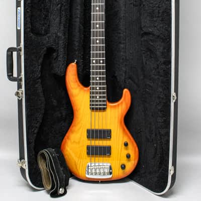 1995 G&L L-5500 Transparent Amber 5-String Active Bass w/HSC image 1