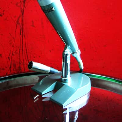 Vintage RARE 1960's NEAT TM-10 dynamic omni-directional microphone High Z w cable & stand Lafayette Calrad Aiwa image 6