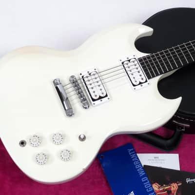 2013 Gibson SG Baritone Rare Limited Edition - Alpine White - Original Case & Paperwork - 27" Scale image 2