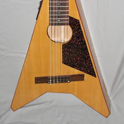 Handmade Crossover Classical Guitar, Flying V, + Pickup & Gigbag image 7
