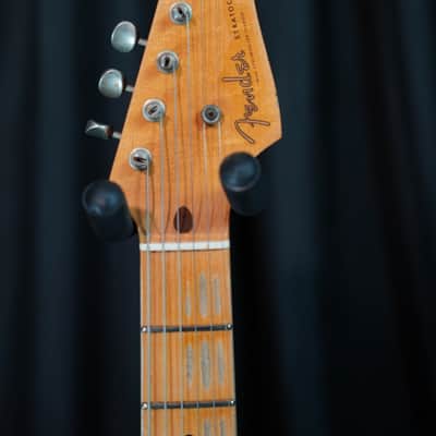 2017 Fender Custom Shop 1956 Stratocaster Journeyman Relic – Roasted Canadian Black Ash image 7