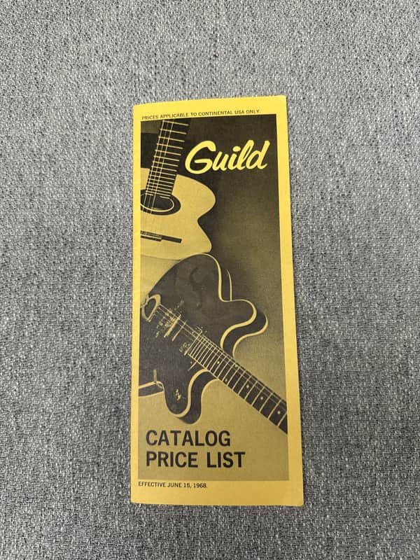 Guild Catalog Price List June 15, 1968 - Yellow image 1
