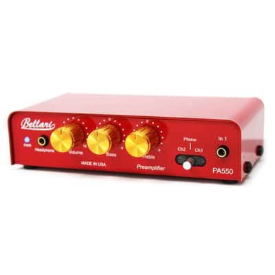 Bellari: PA550 Phono Preamp + Headphone Amp w/ 3 Channels + Tone Control image 1