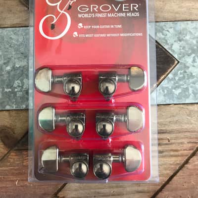 Real Life Relics Grover Aged Nickel Rotomatic 3+3 18:1 Gear Ratio Tuning Machines 102-18N    [O7]