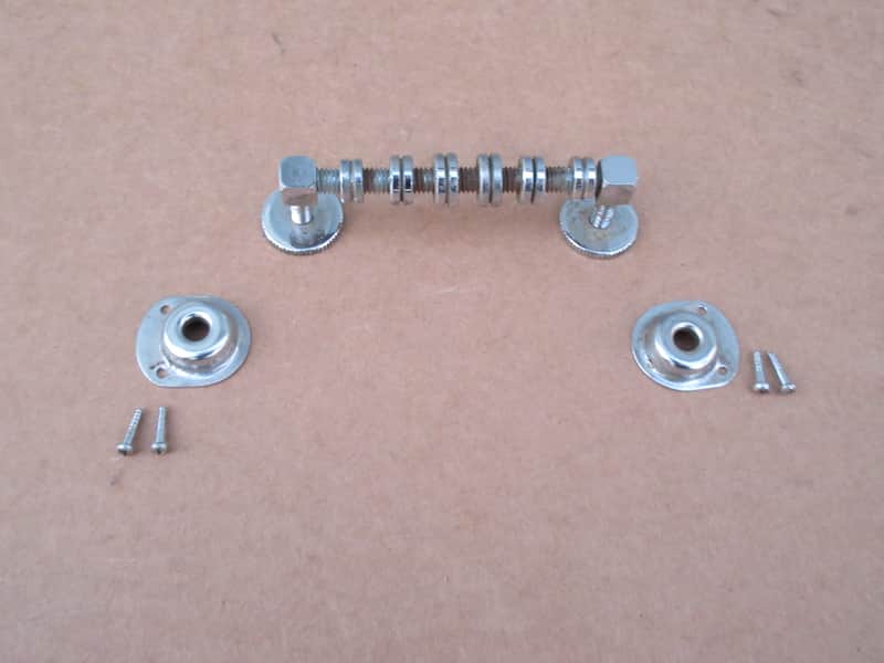 1960s Silvertone Hofner Eko Teisco Greco Kent Aria Guitar Roller Bridge W Mounts image 1