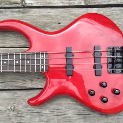 2000 Tobias Toby Deluxe 4 Trans Red lefty image 1