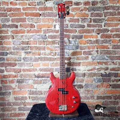 Lotus / Aria Pro II / Matsumoku MIJ Neck-Thru Double Cut Electric Bass  (1970s, Custom Poly Dip) image 7