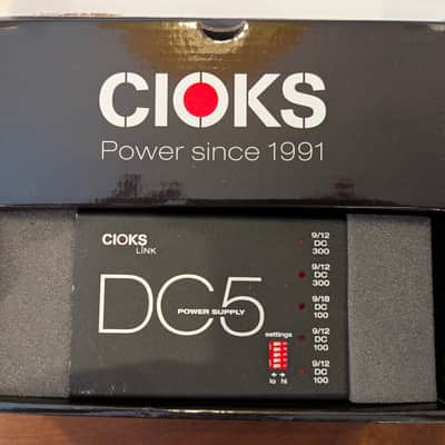 CIOKS DC5 Link 100/300mA 5-Outlet 9-18v Power Supply 2010s - Black image 2
