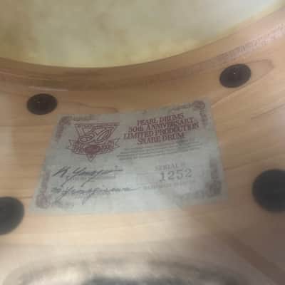Pearl Pearl 50th Anniversary Snare drum 1996 image 15