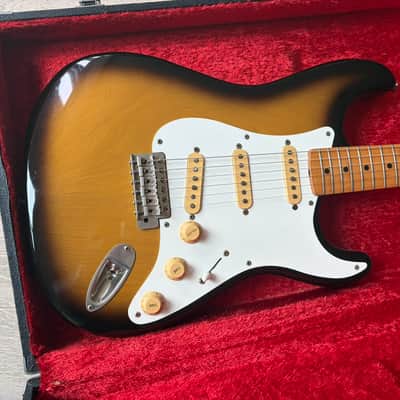1980 Tokai Springy Sound ST80 Sunburst ST'54 OHSC Japan Vintage image 1