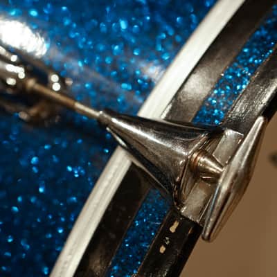 Slingerland 13/16/22" Gene Krupa Deluxe Outfit Drum Set - 1960s Sparkling Blue Pearl image 7