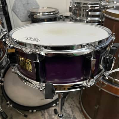 Pork Pie 5x13 Inch Maple Snare in Purple Satin (2001) image 8