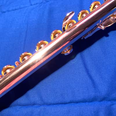 Unbranded Silver Plated Student Flute-Open Hole-Inline G-French Case w/Cover image 5