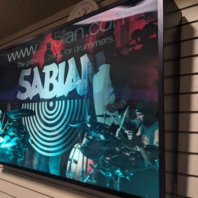 Sabian Holographic dealer promo sign image 2