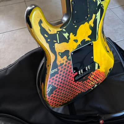 Unknown Stratocaster Kit Guitar - Hand Painted image 7
