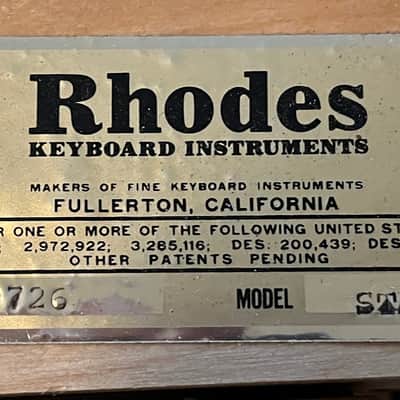 Fender Rhodes Mark I Stage 73-Key Electric Piano 1969 - 1974 - Black Rounded Top image 4