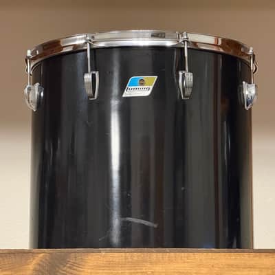 1970's Ludwig 16" Black Cortex 3-Ply Concert Tom 14x16 image 1