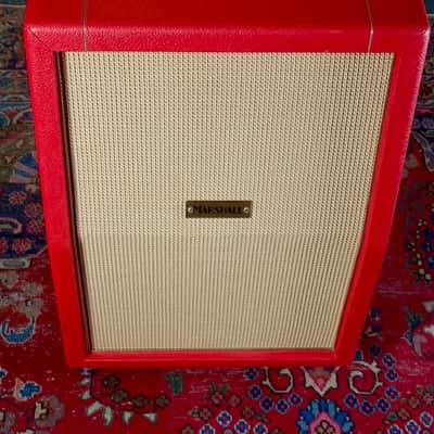 Marshall Studio Vintage SV212 140-Watt 2x12" Design Store Speaker Cabinet 2023 - Red & Basketweave image 7