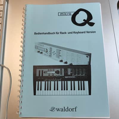 Waldorf micro Q owners manual for rack and keyboard version