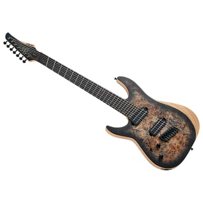 Reaper 7 multi scale, gaucher - Charcoal Burst Schecter imagen 1