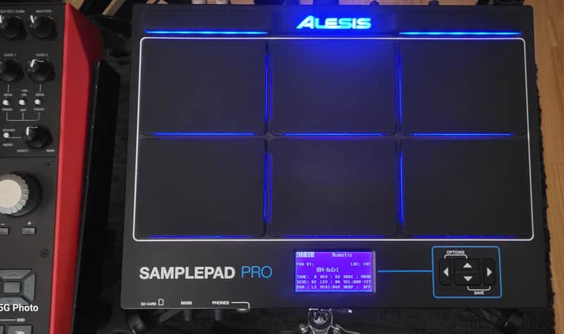Alesis SamplePad Pro 8-Pad Percussion and Sample-Triggering Instrument 2016-Black image 1