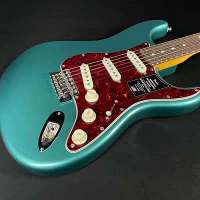 Fender American Professional Classic Stratocaster - Faded Sherwood Green Metallic image 2