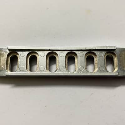 1980s chrome Gibson USA top adjust 9 point bridge base with no saddles rare original vintage part image 5