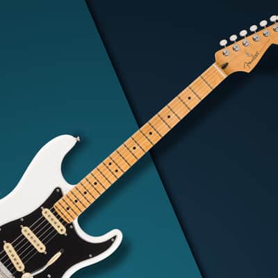 Fender Player II Stratocaster 6-String Right-Handed Electric Guitar with Alder Body and Maple Fingerboard (Polar White) image 6